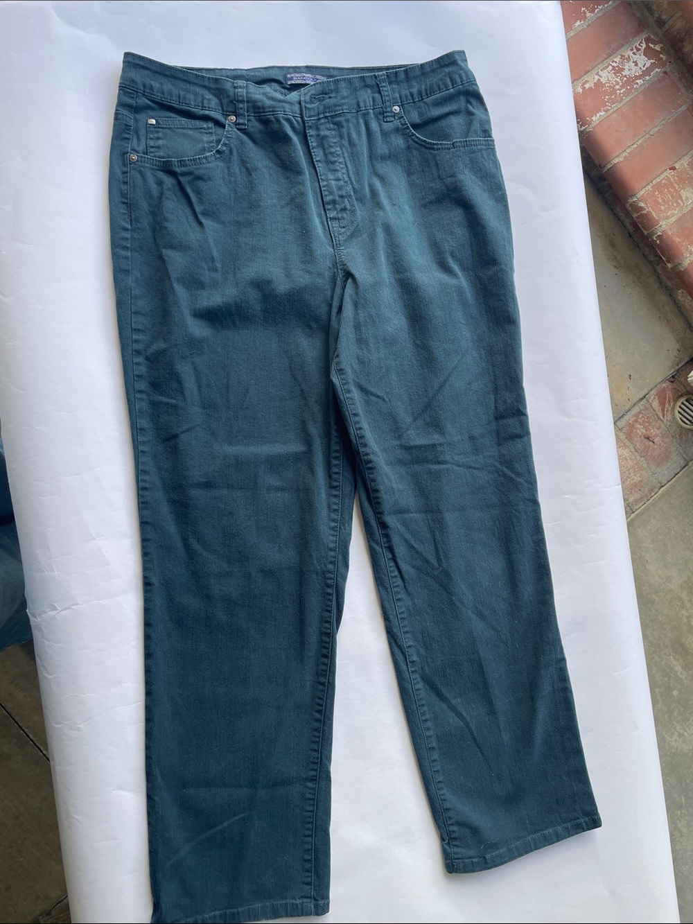 🚨🚨🚨 LDSale Bandolino Women’s Teal Relaxed Straight-Leg Jeans